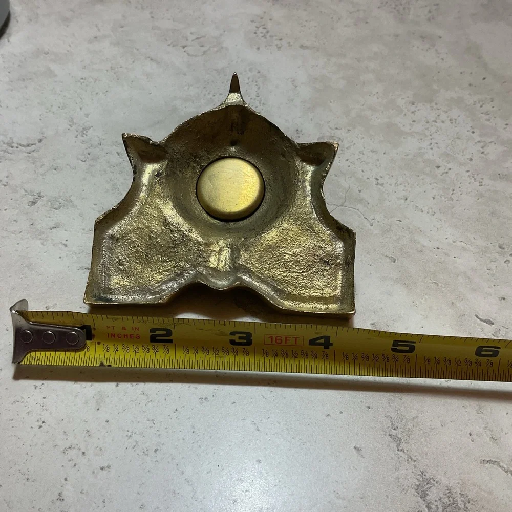 Antique Solid Brass Inkwell for calligraphy desk set